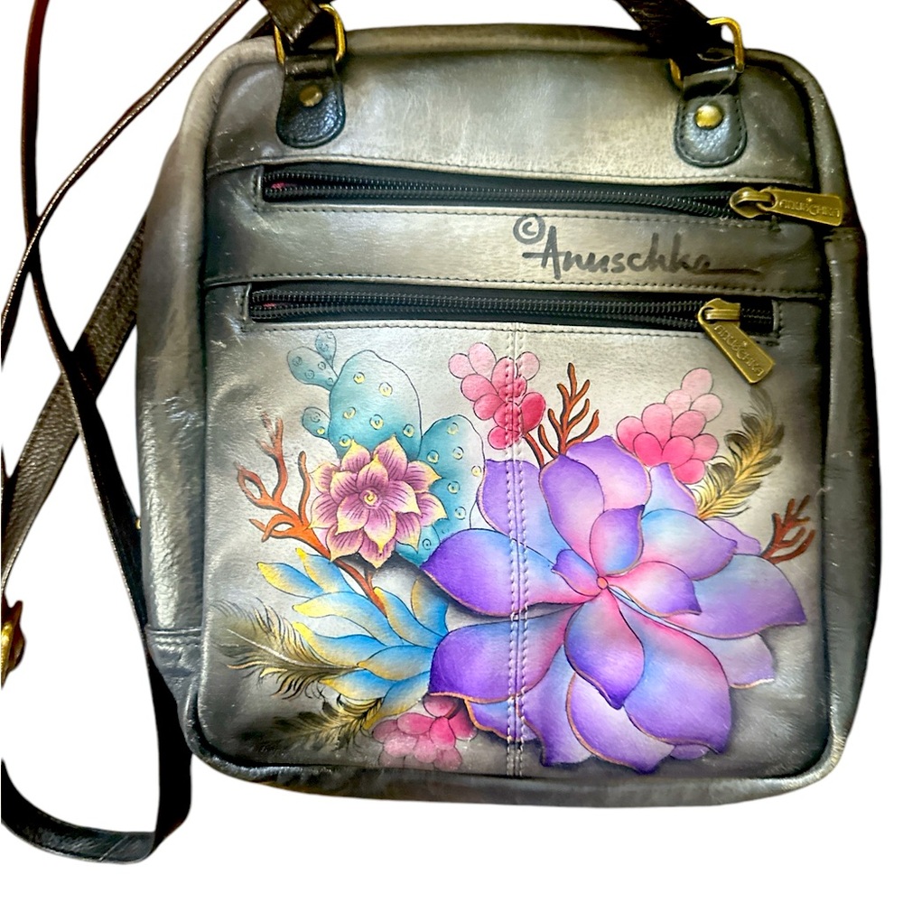 Anuschka Hand Painted Leather Purse